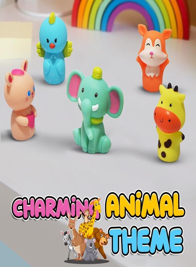 Wembley 5 Pcs Wild Animal Finger Puppet Toy For Kids| Mini Soft Figures Toy For Boys & Girls| Ideal As Party Favors, Shows, Playtime, Schools, Return Gifts| Role Play Toys (Animals), Multicolor - Image 4